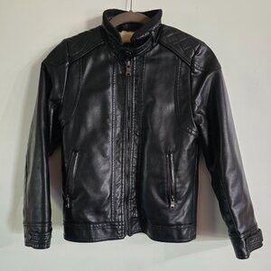 IMCCE Premium Jackets Boys Black Faux Leather sz 11/12.
